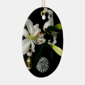 Iirshデザイン – ブラスとフラワーコレクション セラミックオーナメント (右)