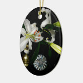 Iirshデザイン – ブラスとフラワーコレクション セラミックオーナメント (左)