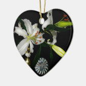 Iirshデザイン – ブラスとフラワーコレクション セラミックオーナメント (左)