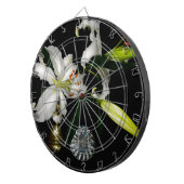 Iirshデザイン – ブラスとフラワーコレクション ダーツボード (正面右)