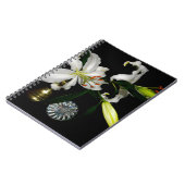 Iirshデザイン – ブラスとフラワーコレクション ノートブック (左側)