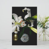 Iirshデザイン – ブラスとフラワーコレクション 便箋 (スタンド正面)