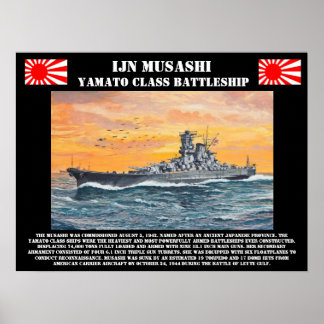 IJN戦艦武蔵ポスター ポスター