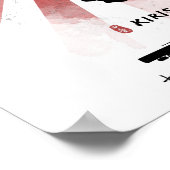 IJN霧島戦艦書道 ポスター (角)