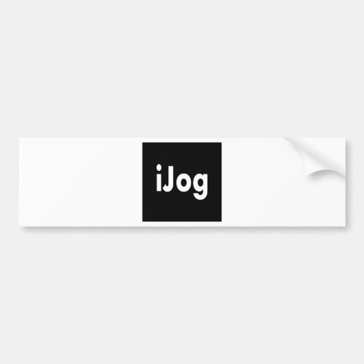 iJog バンパーステッカー (正面)