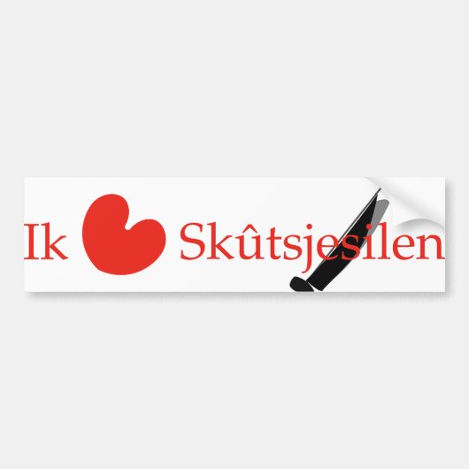 IkのhouのバンSkutsjesilen. バンパーステッカー (正面)