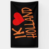 Ikハートオランダまたはbk bnrcnt 横断幕 (縦)