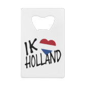 IKハートフラッグHolland bk on wt bocnt クレジットカード栓抜き (裏面)