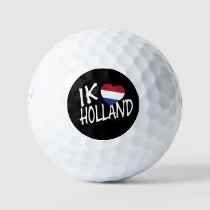 IkハートフラッグHolland wt on bk be6 gbcnt ゴルフボール