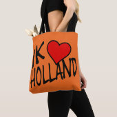 IkハートHolland bk onまたはstcnt トートバッグ (クローズアップ)