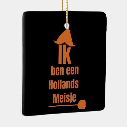 IKベンエンオランズマイシェアムアオランダガール セラミックオーナメント (右)