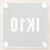 IK、インパクトプロテクション、IKレーティング、IK10 ガラスコースター (裏面)