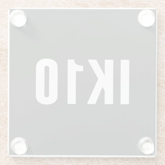 IK、インパクトプロテクション、IKレーティング、IK10 ガラスコースター (裏面)