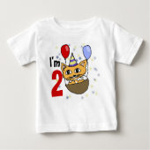 Ik ben 2 verjaardag ベビーTシャツ (正面)