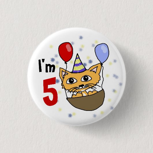 Ik ben 5 verjaardag 缶バッジ (正面)