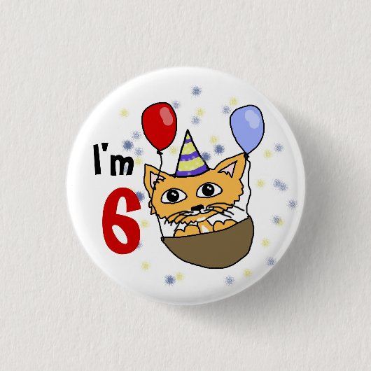 Ik ben 6 verjaardag 缶バッジ (正面)