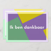 "Ik ben dankbaar" サンキューカード (正面/裏面)