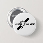 Ik ben doof. Doven, slechthorend. Lip lezen  缶バッジ (正面&裏面)