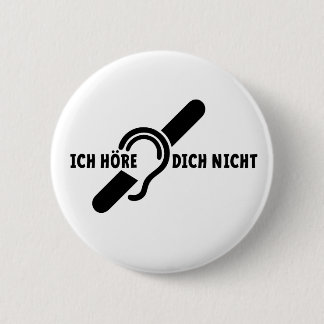 Ik ben doof. Doven, slechthorend. Lip lezen  缶バッジ