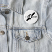 Ik ben doof. Doven, slechthorend. Lip lezen 缶バッジ (インサイチュ)