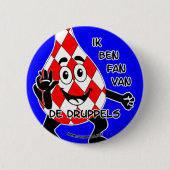 "Ik ben FAN van De Druppels"- 缶バッジ (正面)