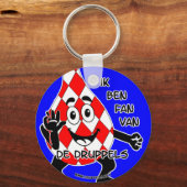 "Ik ben FAN van De Druppels"-sleutelhanger キーホルダー (正面)