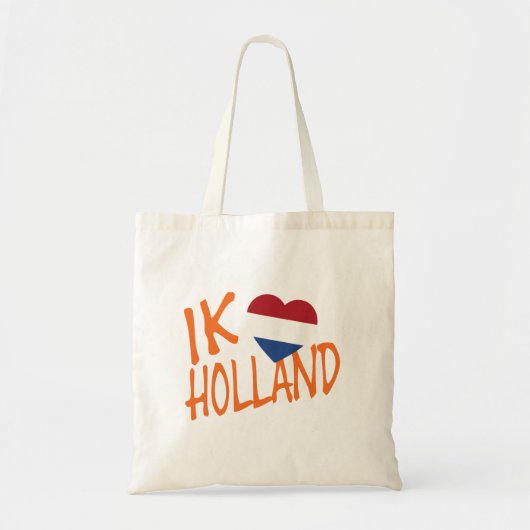 Ik Heartflag Hollandまたはbtcnt トートバッグ (正面)