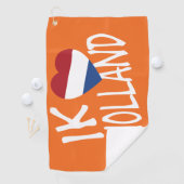 Ik Heartflag Holland wt onまたはgtcnt ゴルフタオル (インサイチュ)