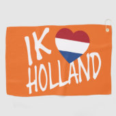 Ik Heartflag Holland wt onまたはgtcnt ゴルフタオル (横)