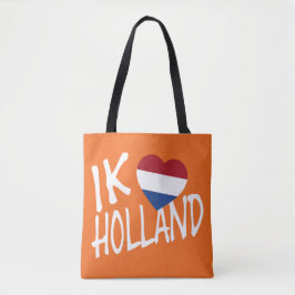 Ik Heartflag Holland Wt onまたはstcnt トートバッグ