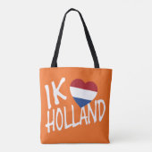 Ik Heartflag Holland Wt onまたはstcnt トートバッグ (裏面)