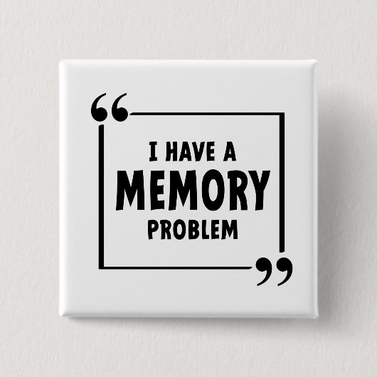 Ik heb een geheugen probleem. Alzheimer, dementie. 缶バッジ (正面)