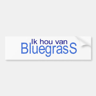 Ik hou van Bluegrass バンパーステッカー