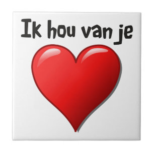 Ik hou van je - I愛オランダの タイル
