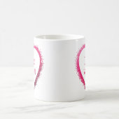 Ik hou van jou、私はピンクのオランダの愛します コーヒーマグカップ (中央)