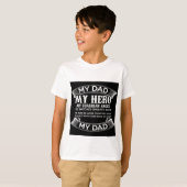 Ik houd van mijn vader  "My Dad My hero" Tシャツ (正面フル)