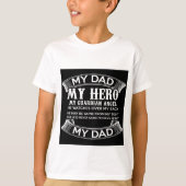 Ik houd van mijn vader  "My Dad My hero" Tシャツ (正面)