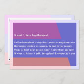 Ik weet ‘t, lieve Ergotherapeut サンキューカード (正面/裏面)