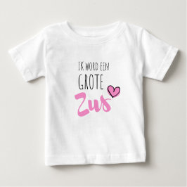 Ik word een grote zus ベビーTシャツ