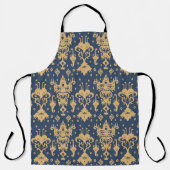 Ikat geometric folklore ornament. Oriental damask  エプロン (正面)