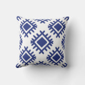 Ikat pattern Ethnic textile tribal American Americ クッション (裏面)