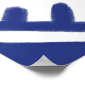 Ikat pattern Ethnic textile tribal American Americ ポスター (角)