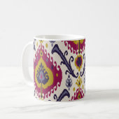Ikat seamless pattern background Traditional patte コーヒーマグカップ (正面左)