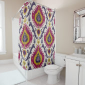 Ikat seamless pattern background Traditional patte シャワーカーテン (インサイチュ)