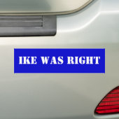 Ikeは正しかったです バンパーステッカー (車上)