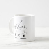 Ikeペプチド名mug コーヒーマグカップ (正面左)