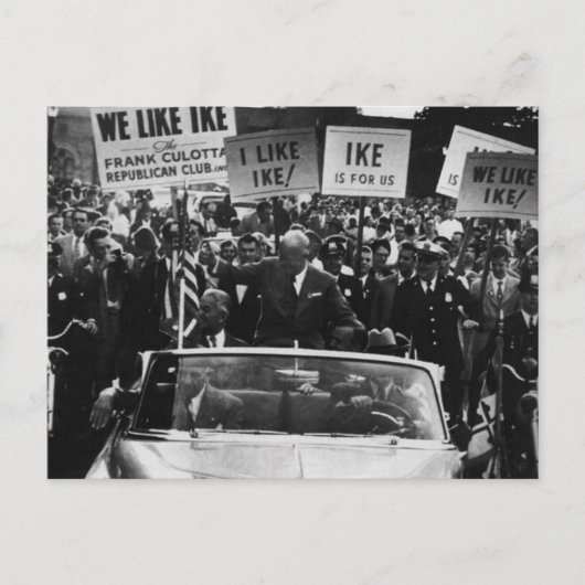 Ike Dwight D. Eisenhowerキャンペーンが好き ポストカード (正面)