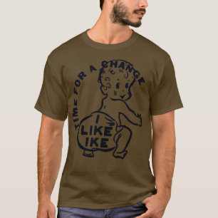 Ike Dwight Eisenhowerキャンペーンボタンが好き Tシャツ