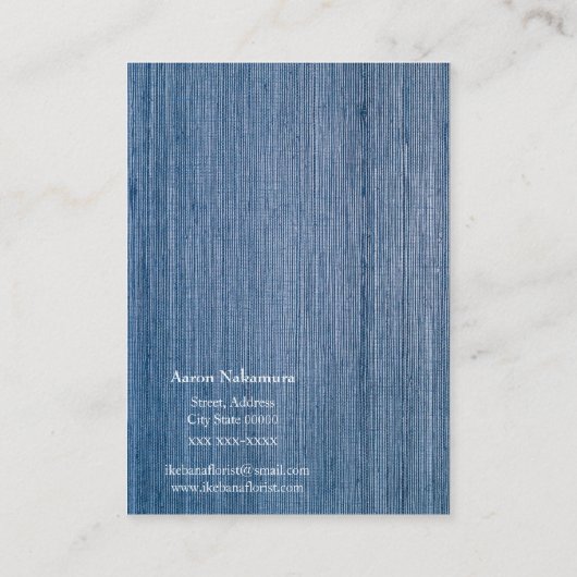 Ikebanaの花屋 名刺 (裏面)