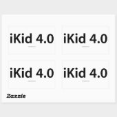 iKid 4.0長方形ステッカー 長方形シール (シート)